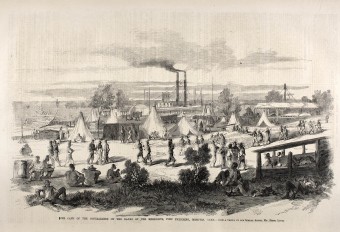 The Camp of the Contrabands on the Banks of the Mississippi