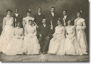 principal james a. henry and graduating class